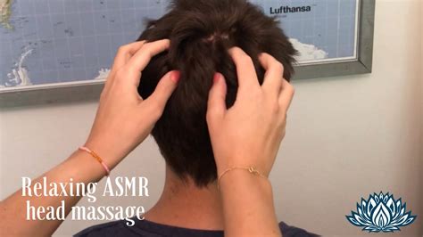 relaxing asmr head massage youtube