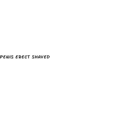 Penis Erect Shaved