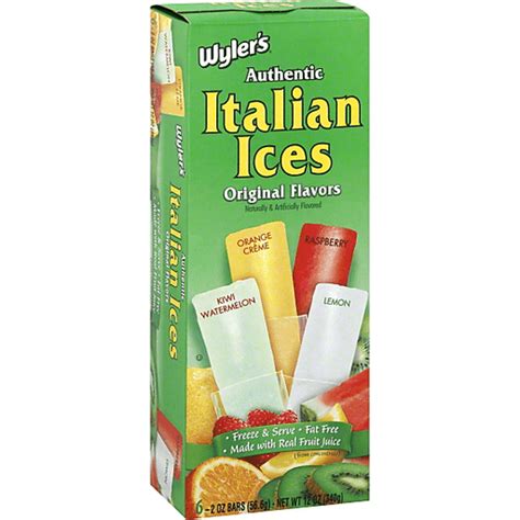 Wylers Italian Ices Original Flavors Pudding Gelatin Dave S