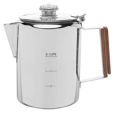 Coletti Bozeman Coffee Pot Coffee Percolator Stainless Steel Coffee