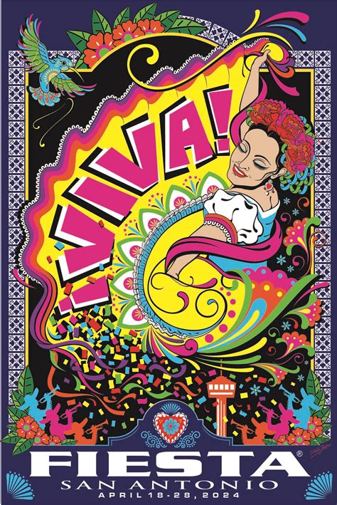 2024 Fiesta poster by San Antonio's top medal designer is unveiled