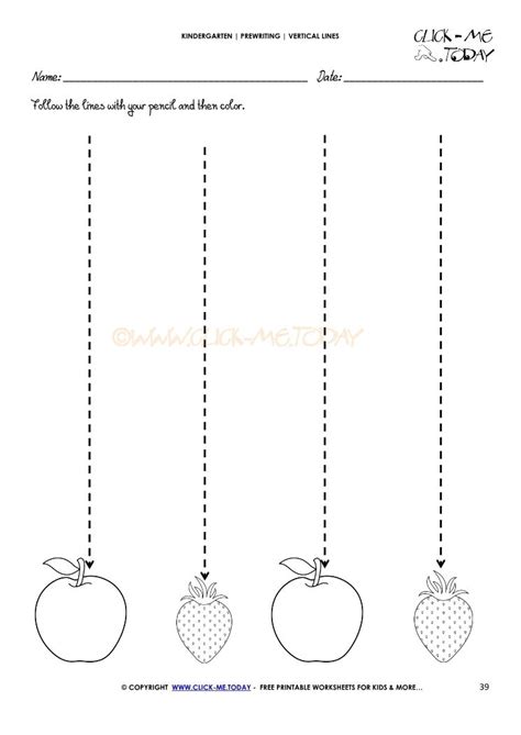 Vertical Lines Worksheet 39 Line Tracing Worksheets Kids Worksheets