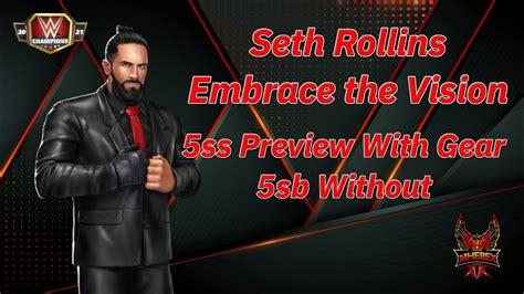 Seth Rollins Embrace The Vision Amazing Feud Card Even Without Gear