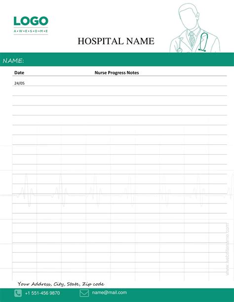 Free Printable Nursing Notes Templates Word Pdf