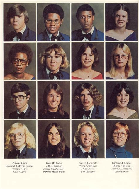 A Random Page From A 1970s American High School Yearbook Pics