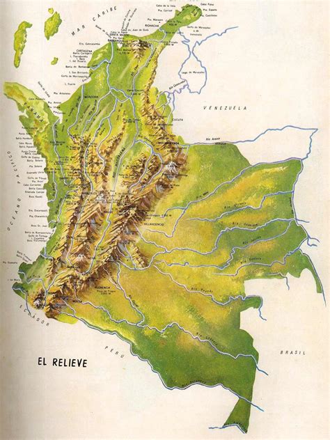 Mapa De Colombia Con Sus Cordilleras Mapa De Colombia Hot Sex Picture