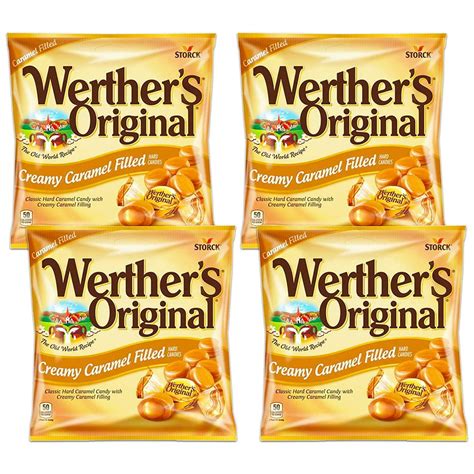 Werthers Original Creamy Caramel Filled Hard Candies 265oz Bag Pack Of 4