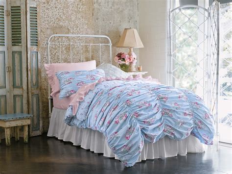 Simply Shabby Chic Cabbage Rose Rouged Duvet Set At