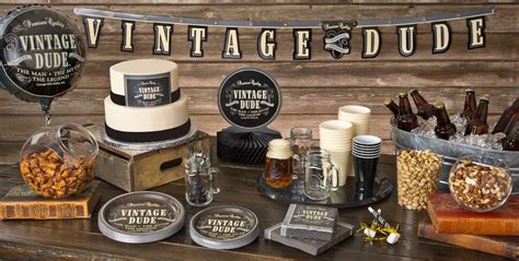These photographs offer inspirational ideas that are simple for anyone. Vintage Dude Party Supplies | Party City