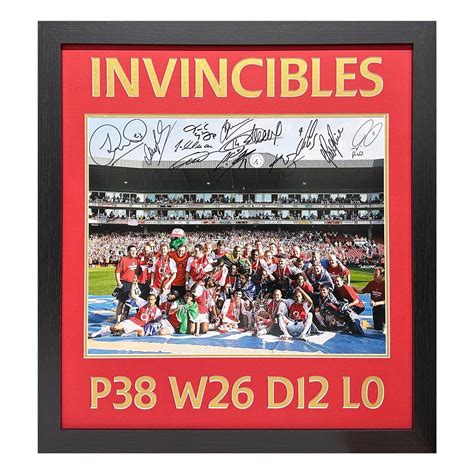 Arsenal The 12 Invincibles Signed Framed Photo Costco Uk