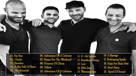 20 Best Songs Of Coldplay Coldplay Best Songs Coldplay Album Youtube