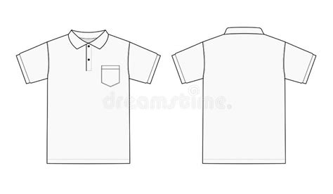 Polo Collar T Shirt Template