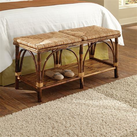 Or get 12 months special financing on purchases of $750+. Kenian Coastal Chic Rattan Bedroom Bench & Reviews | Wayfair