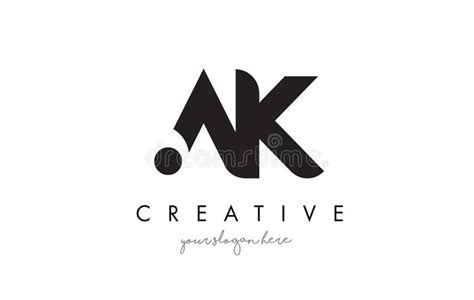 Ak Letter Logo Design With Creative Modern Trendy