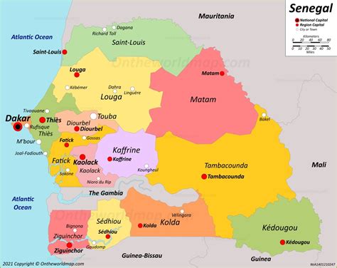 Senegal Map Maps Of Republic Of Senegal