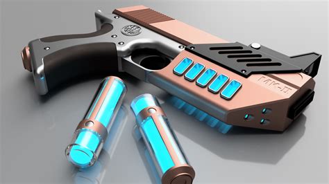 Futuristic Pistol Mkii Rfusion360