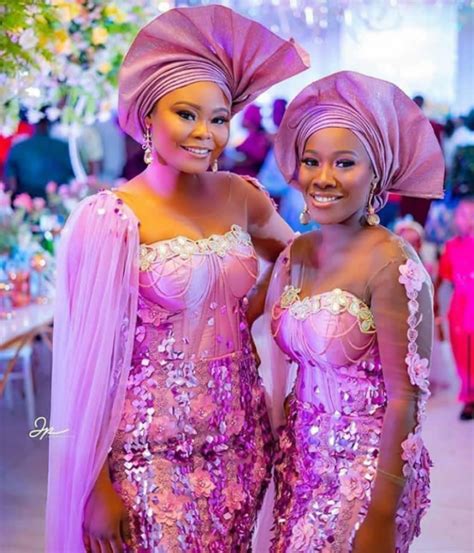Latest Onion Aso Ebi Style Colour Combinations For Nigerian Wedding