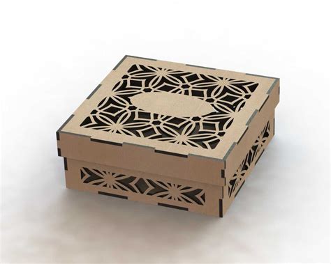 Cardboard Box Laser Cut Template