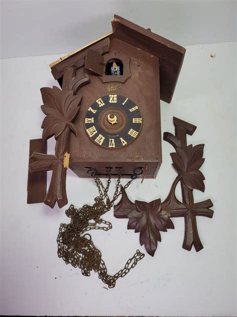 Vintage Schatz 8 Day Germany Cuckoo Clock For Parts Or Repair