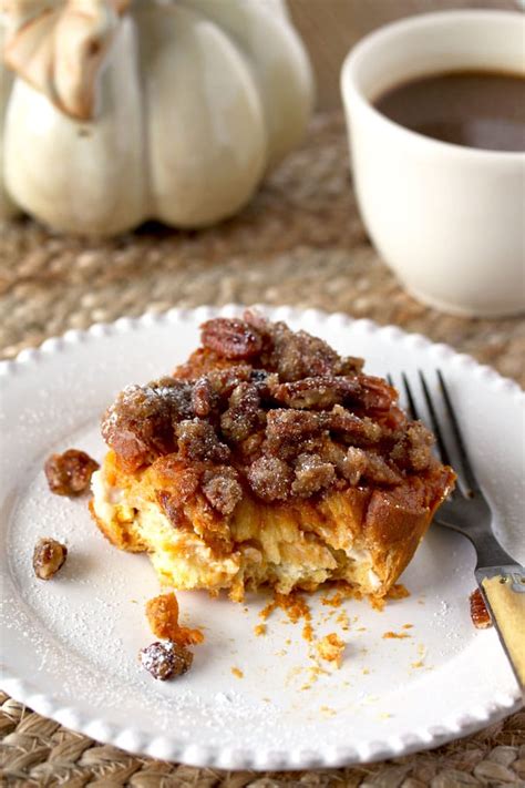 Maybe you would like to learn more about one of these? Cream Cheese Stuffed Pumpkin French Toast Bake | Lemon ...