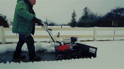 Pushing Snow With A Mini Snow Plow Youtube