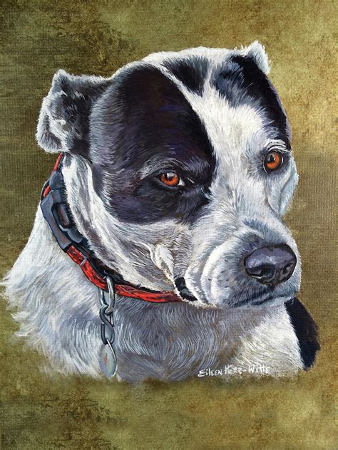 Angel The Dog Painting By Eileen Herb Witte Fine Art America