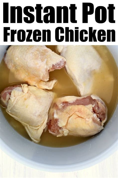 How Long To Cook Frozen Chicken Breast In Instant Pot Thekitchenknow