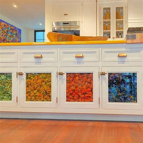 Gigi Hadids Kitchen Cabinet Pasta Art Pics Us Weekly