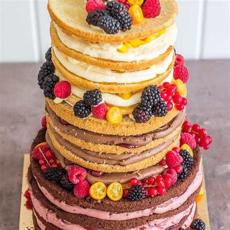 Naked Cake Mit Obst Mademoiselle Cupcake My Xxx Hot Girl