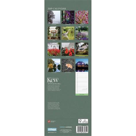 Royal Botanic Gardens Kew In Colour Slim Calendar 2019 102269