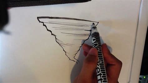 How To Draw A Tornado Easy Things To Draw Youtube