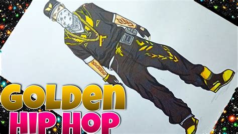 Free Fire Drawing Most Rare Bundle Drawing Golden Black Hip Hop 2nd