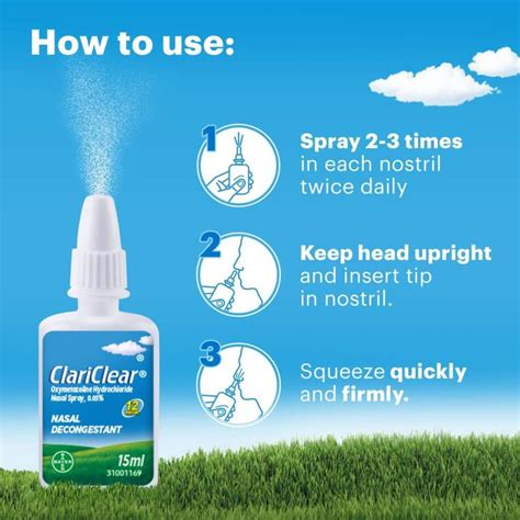 Clariclear Nasal Congestion Relief Spray 15ml Clarityn Guardian Singapore