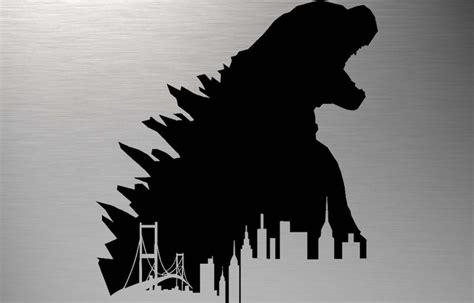 Godzilla Svg Godzilla Silhouette Godzilla Cut File Godzilla Etsy