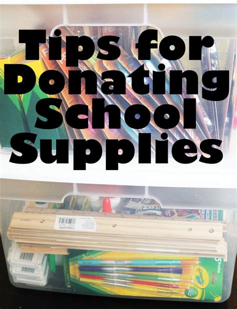 Tips For Donating School Supplies Scissors Craft Supplies And More