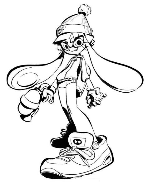 This pin was discovered by liz salazar. Splatoon 2 Coloring Sheet | Pintar