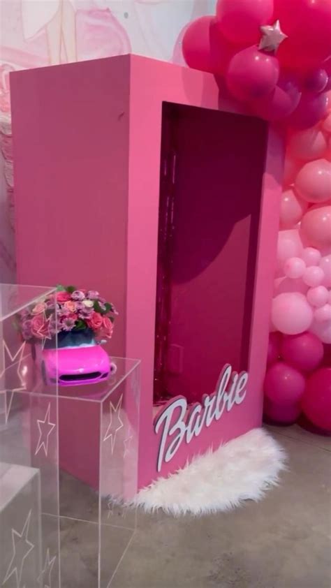 Barbie Birthday Box Barbie Theme Barbie Balloon Backdrop Barbie