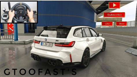 BMW M3 G81 Swerving Through Traffic Assetto Corsa Thrustmaster TX