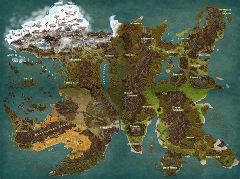 I Made This Vanadiel World Map By Continents Rffxi