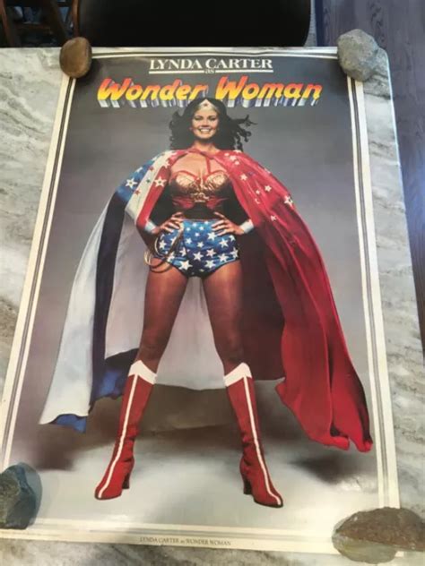 Vintage Lynda Carter Wonder Woman Poster Dc Comics X Picclick