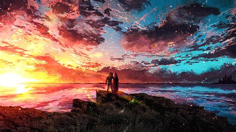 Artistic Sunset 4k Ultra Hd Wallpaper Background Image 5120x2880