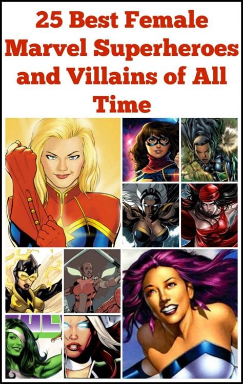 25 Best Female Marvel Superheroes And Villains Of All Time