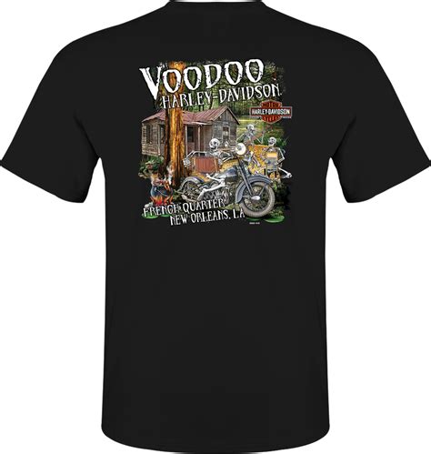 Voodoo Harley Davidson French Quarter Mens Long Sleeve T Shirt