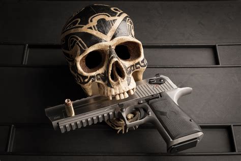 Skull Pistol Wallpaper Hd Other 4k Wallpapers Images And Background