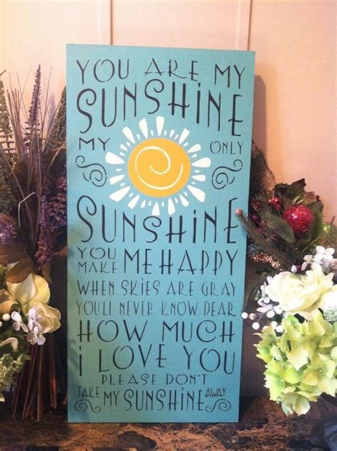 Wood Sign You Are My Sunshine X Wood Wall Etsy