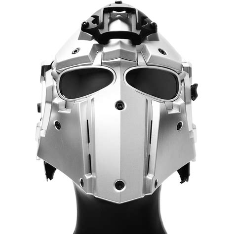 Wosport Tactical Helmet W Nvg Shroud And Transfer Base Silver