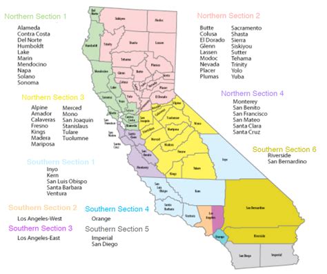 Csla Region Map Csla California School Library Association