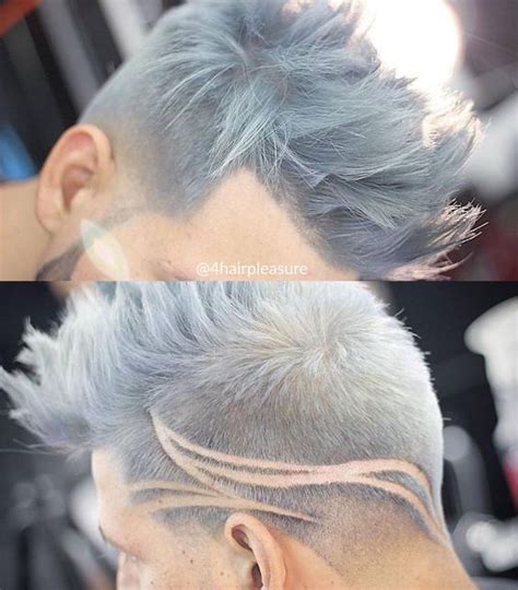 Modern Hairstyle For Men With Grey Color World Trends