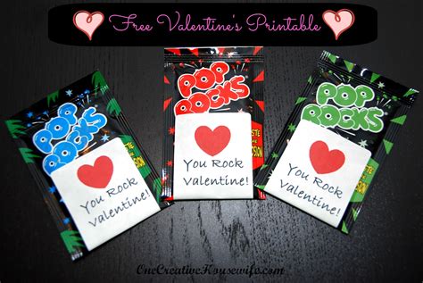 One Creative Housewife Pop Rocks Valentine And Free Printable