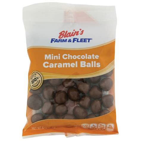 Blains Farm And Fleet Mini Chocolate Caramel Balls 616931 Blains